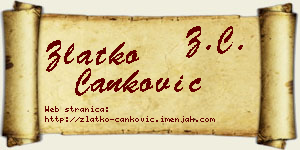 Zlatko Čanković vizit kartica